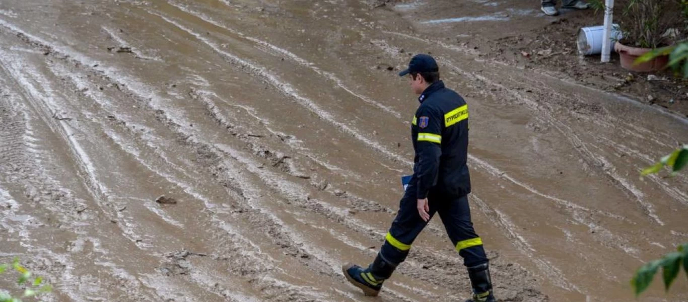 Πλημμύρισε η Αγχίαλος από την ισχυρή βροχή στη Θεσσαλονίκη